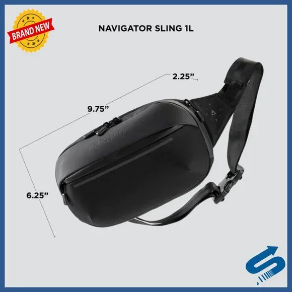 Slim Water Resistant Crossbody Sling Bag with Anti-Theft Design